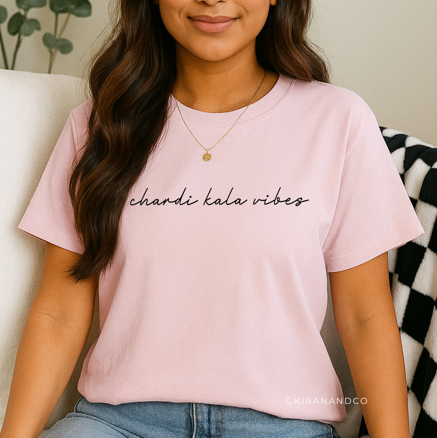 Chardi Kala Vibes Cursive T-Shirt