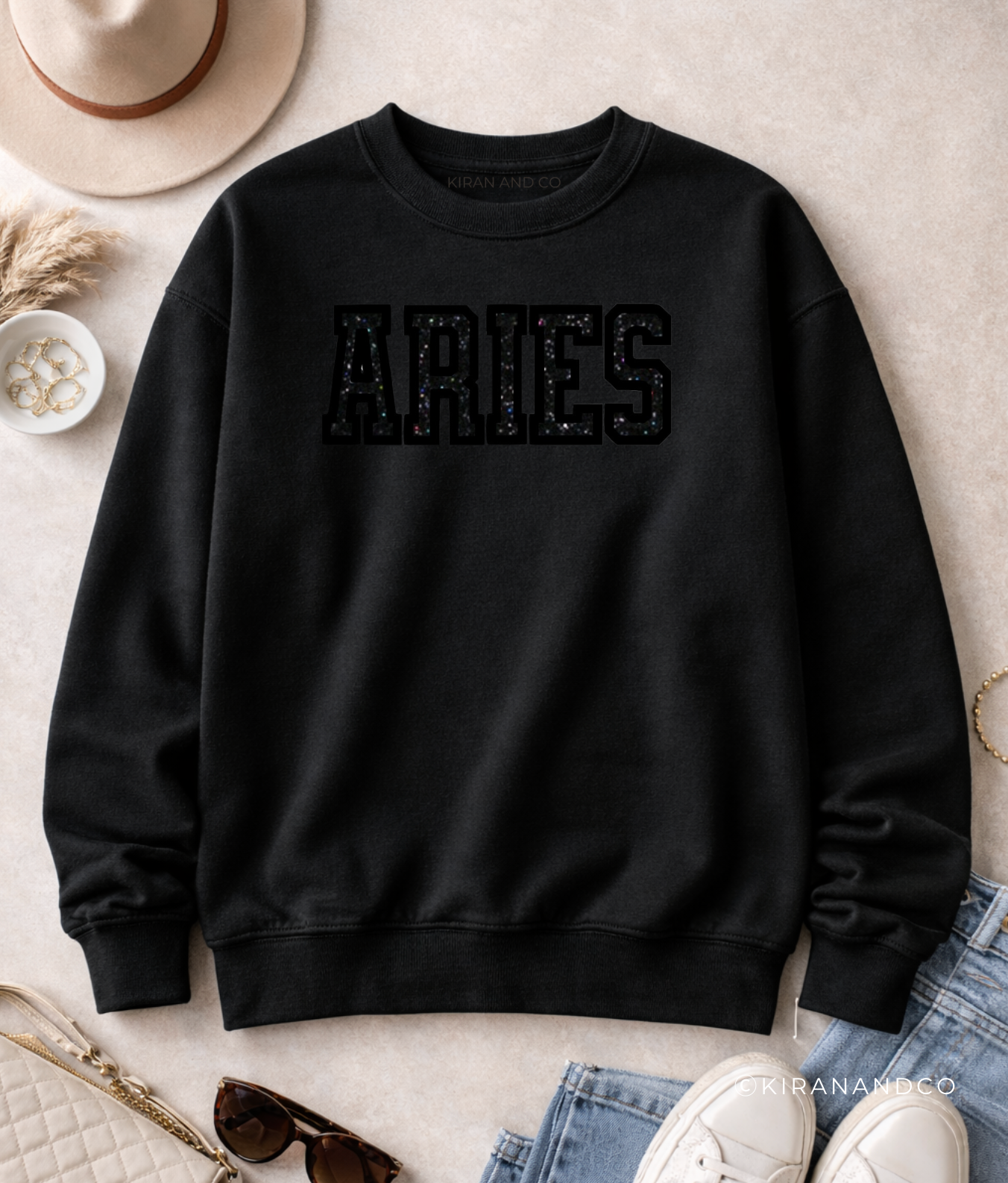 Custom Zodiac Embroidered Sweatshirt