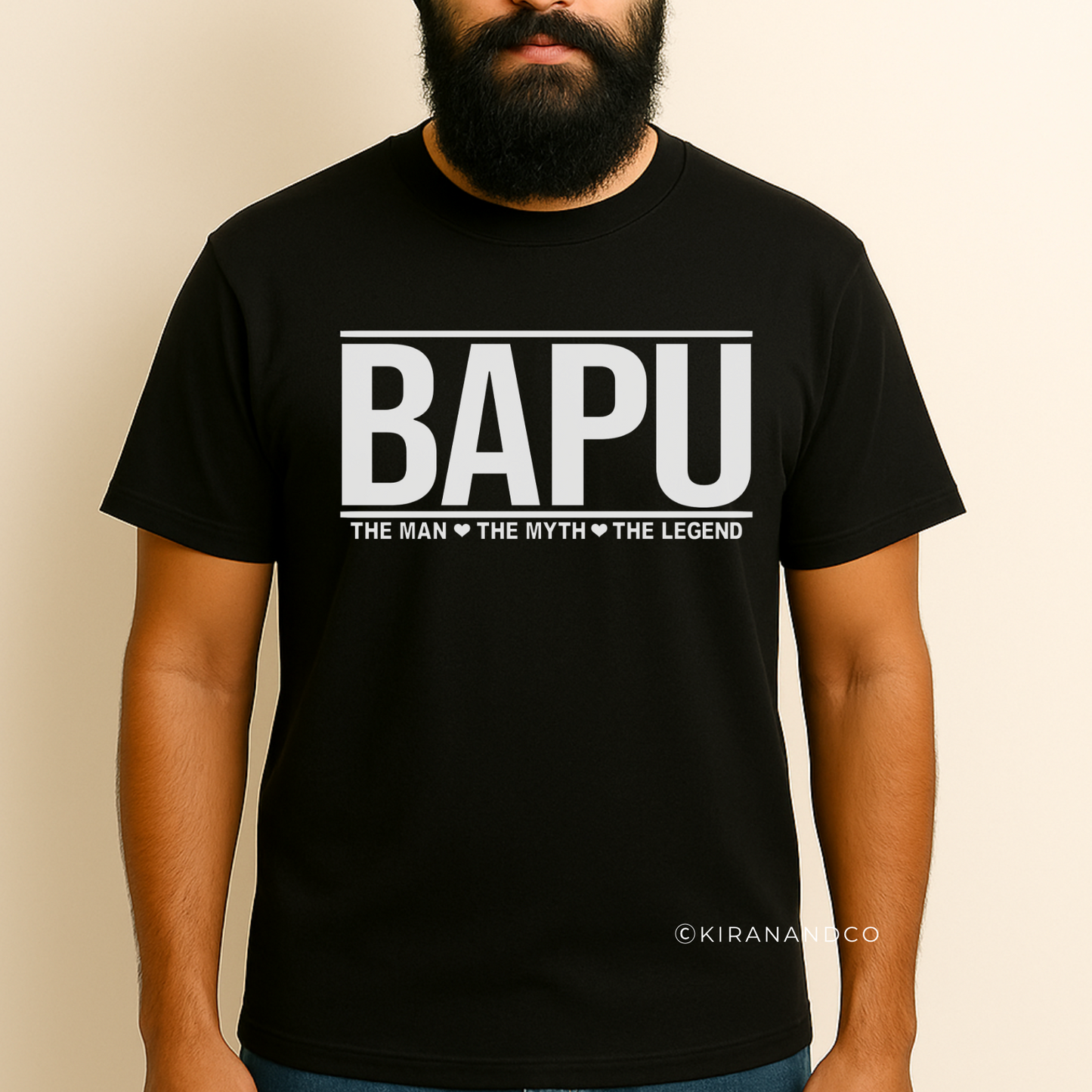 Bapu - The Man The Myth The Legend T-Shirt