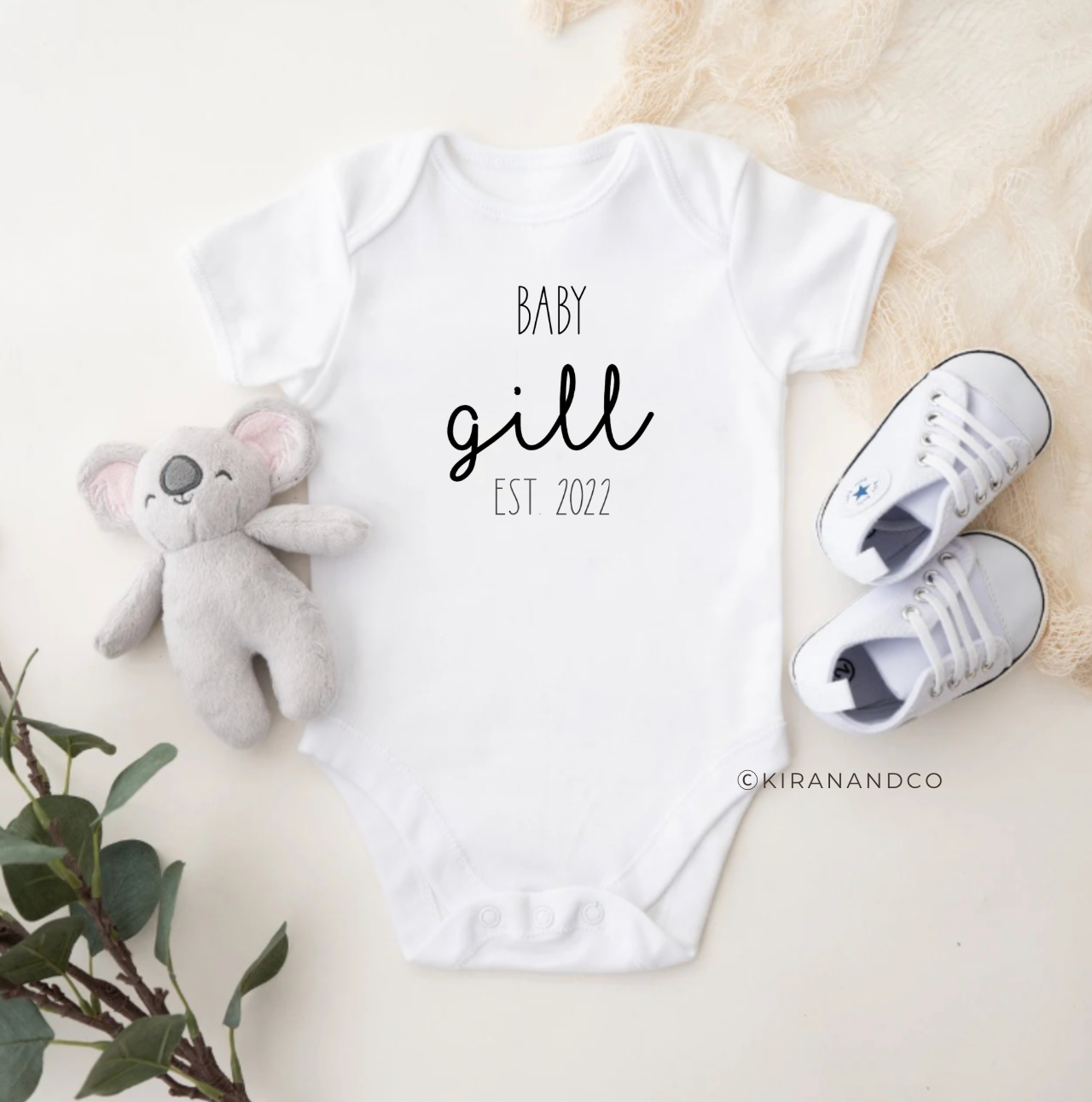 Personalized Last Name Bodysuit