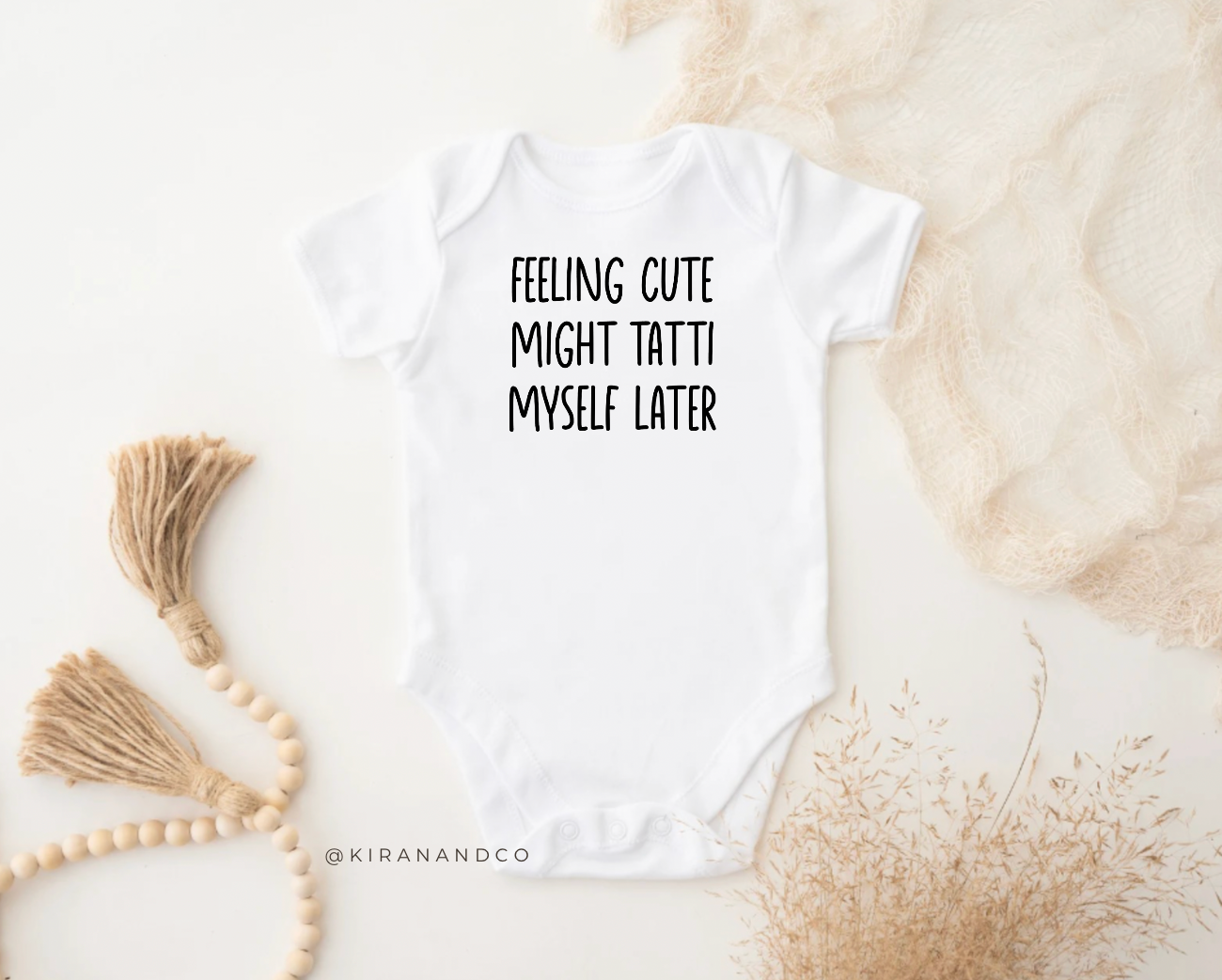 Feeling Cute Might Tatti Myself Later Bodysuit