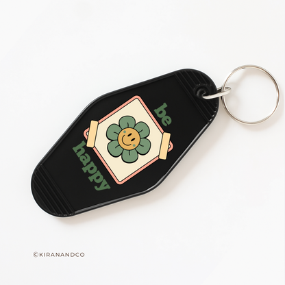 Be Happy (Green) Keychain
