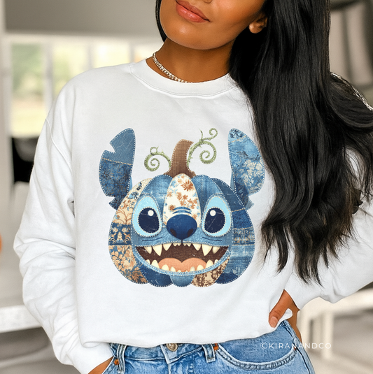 Stitch Patch Sweatshirt