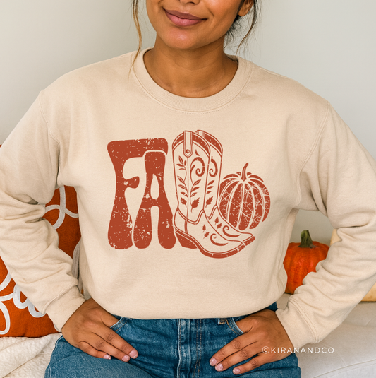 Fall Boots Sweatshirt