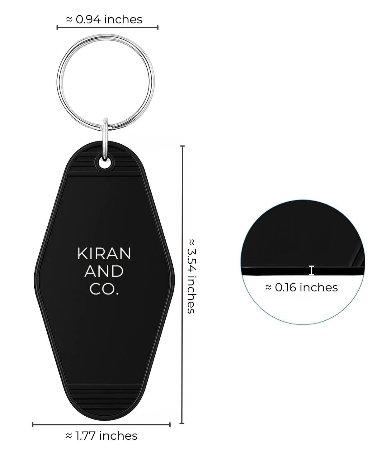Kiran And Co. Keychain