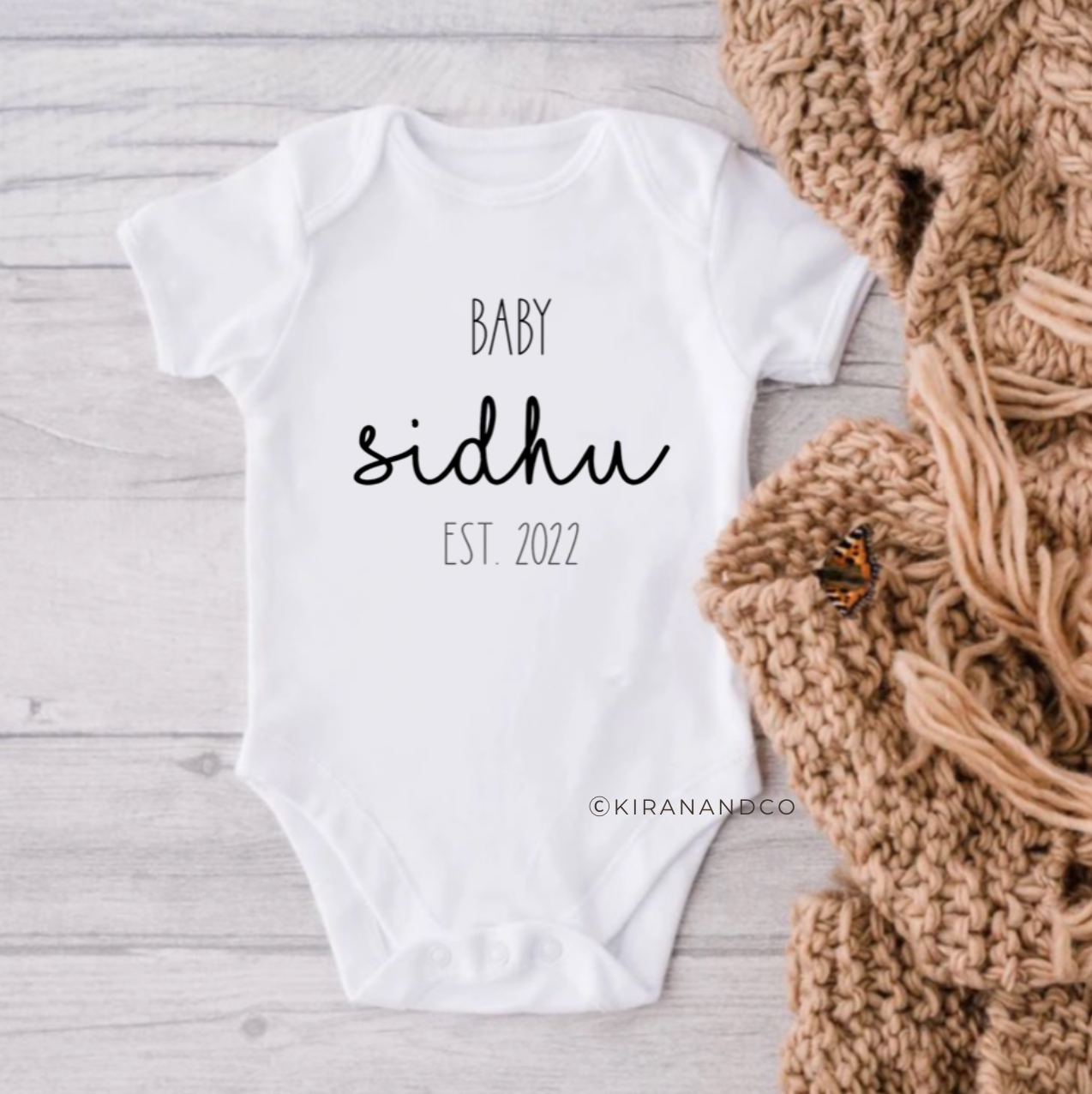 Personalized Last Name Bodysuit