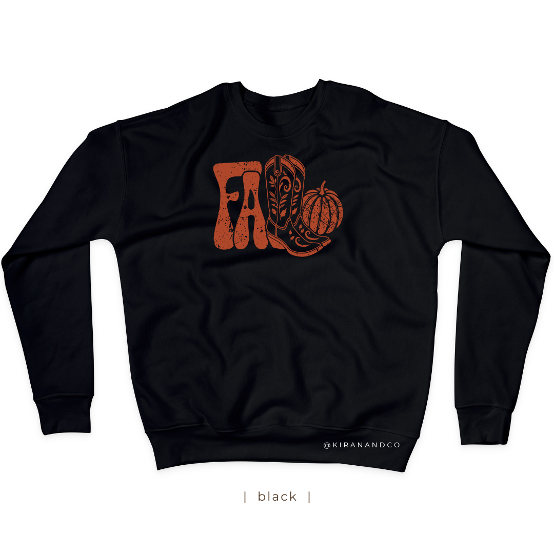 Fall Boots Sweatshirt