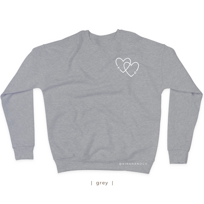 Personalized Initial Hearts Sweatshirt