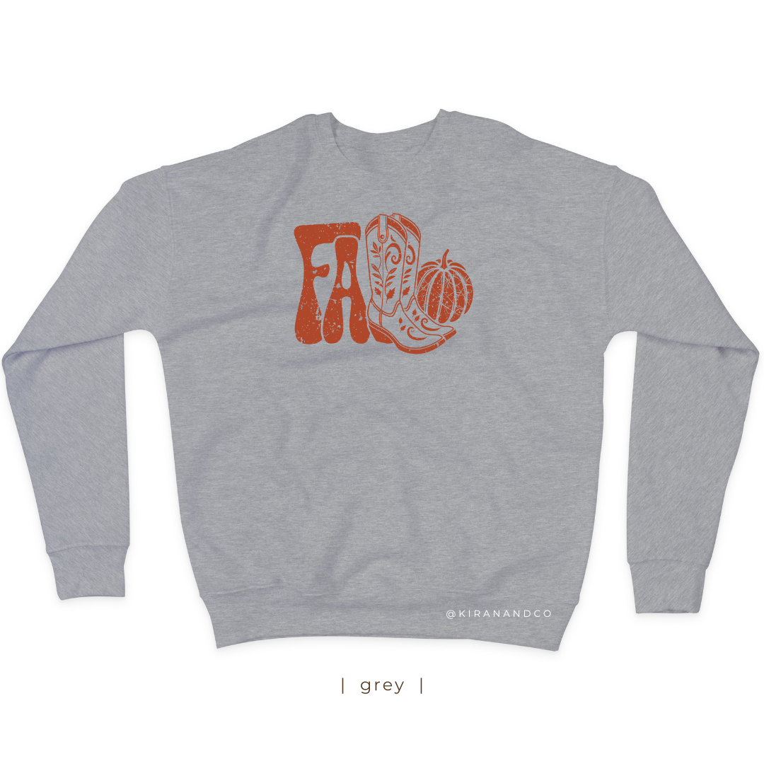 Fall Boots Sweatshirt