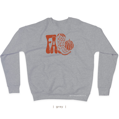 Fall Boots Sweatshirt
