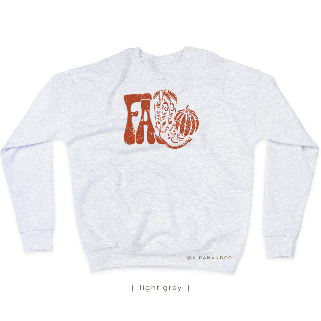 Fall Boots Sweatshirt