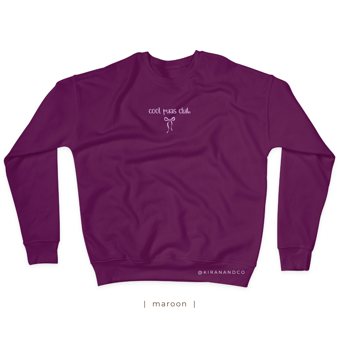 Cool Puas Club Bow Sweatshirt
