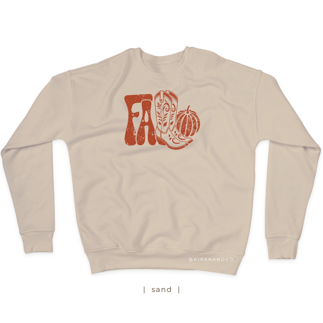 Fall Boots Sweatshirt