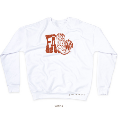 Fall Boots Sweatshirt