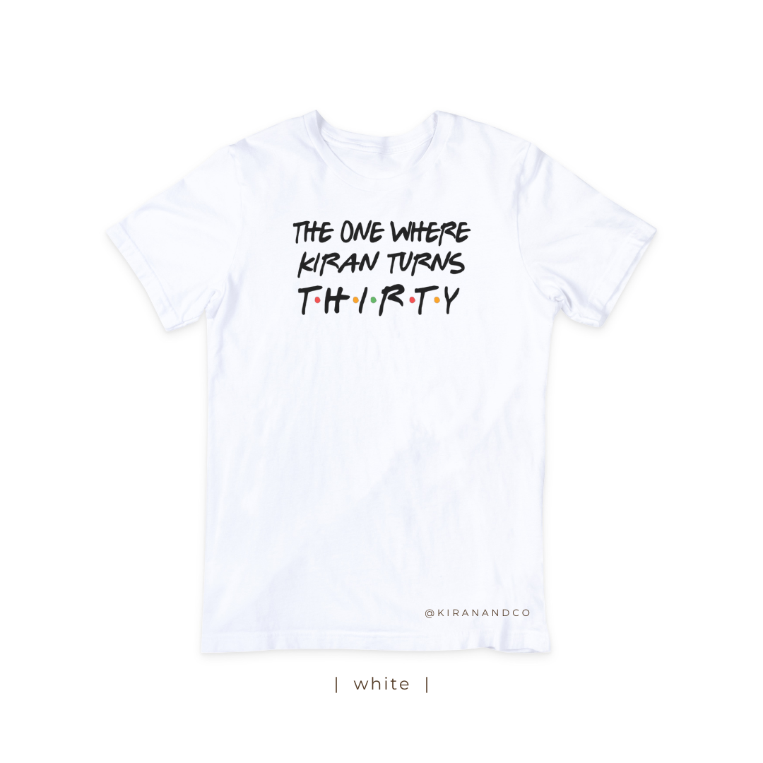 The One Where NAME Turns AGE T-Shirt